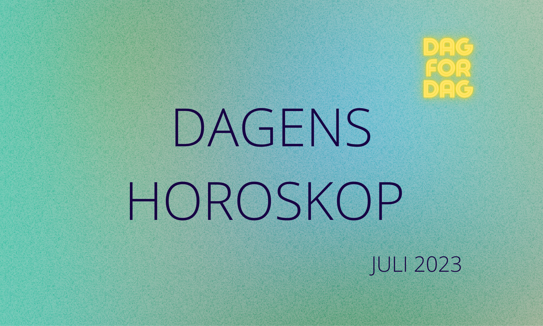 Juli 2023 - dag for dag