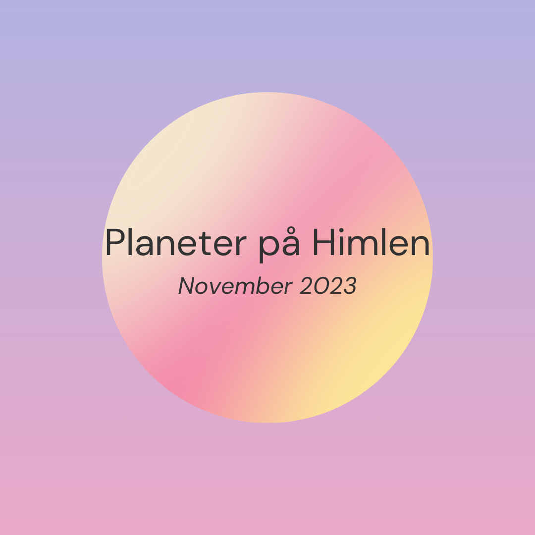 Planeter på himlen - november 2023 