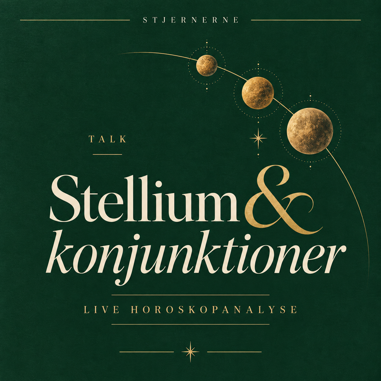 Live horoskopanalyse: Stellium &amp; konjunktioner 🌙med Eva Ganvig, Johannes Lockwood og special  guest: Astrolog Karsten Zeuthen