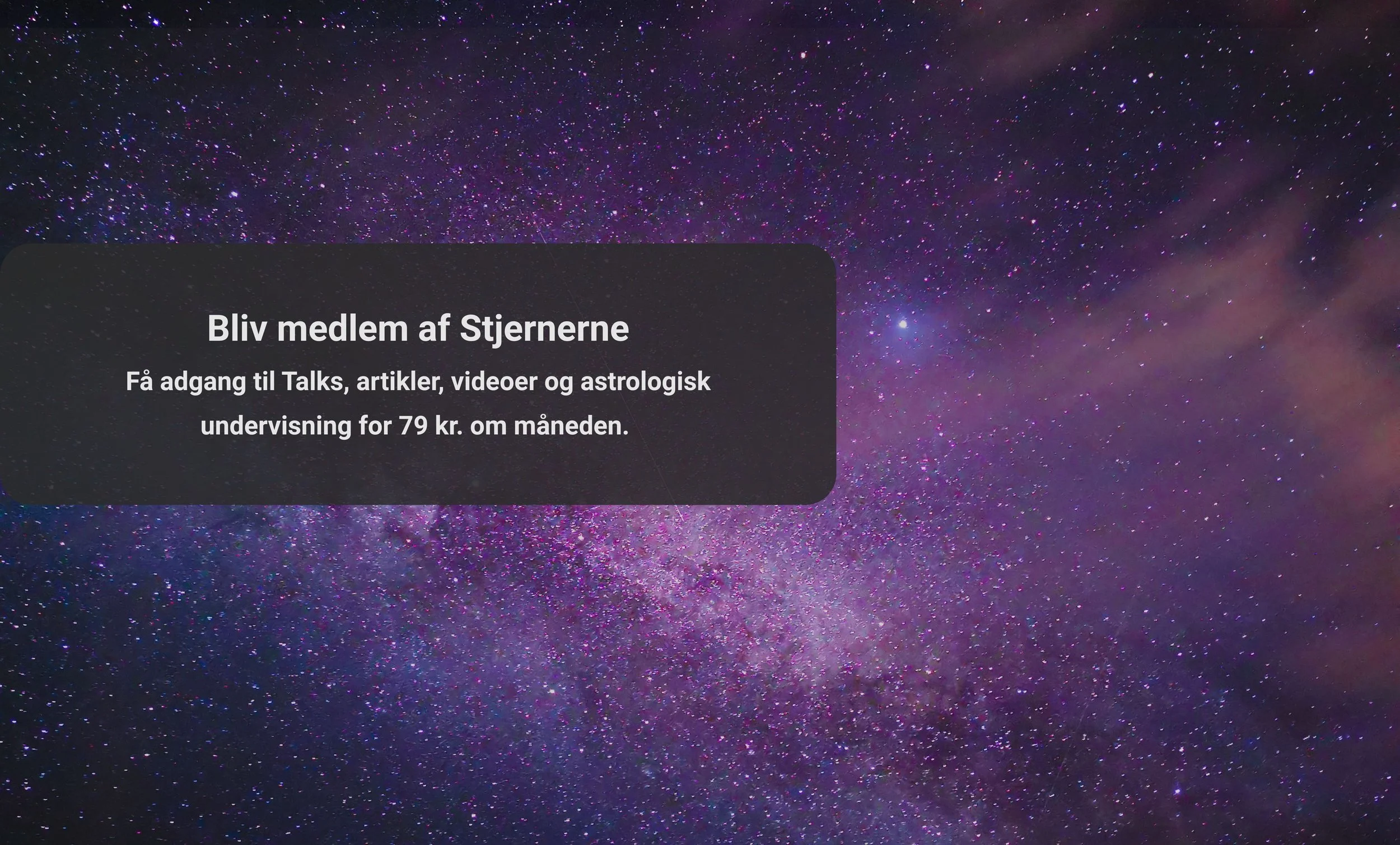 Baggrund med stjernehimmel i rummet