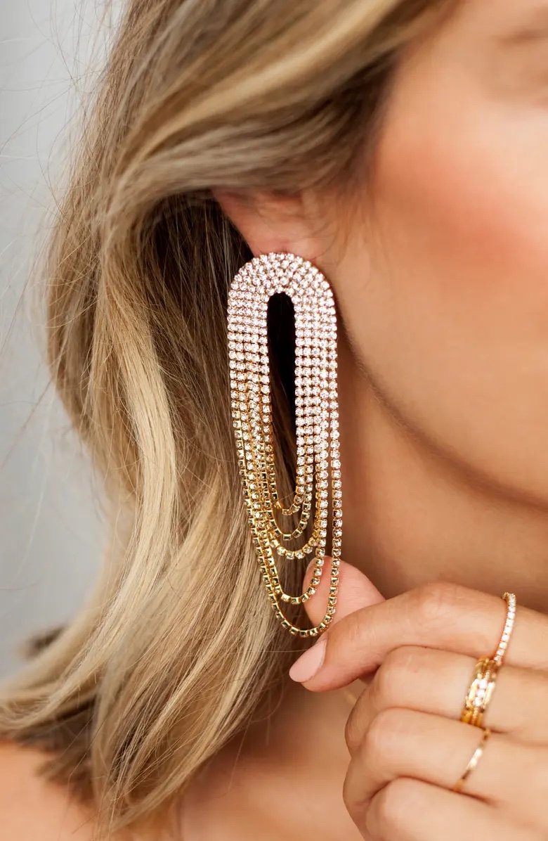 Crystal Chandelier Earrings ETTIKA
