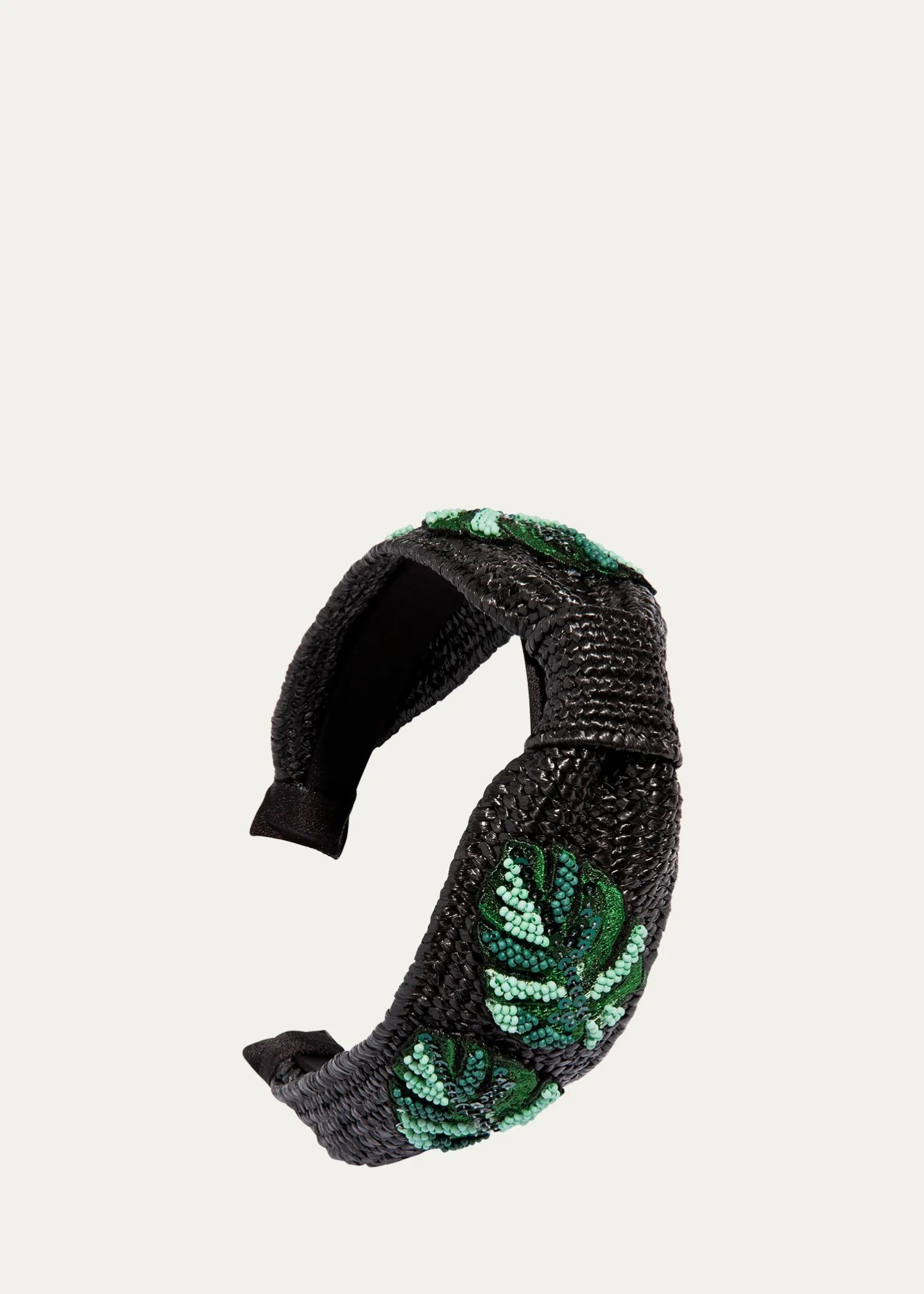 Riviera Monstera Leaf Straw Headband