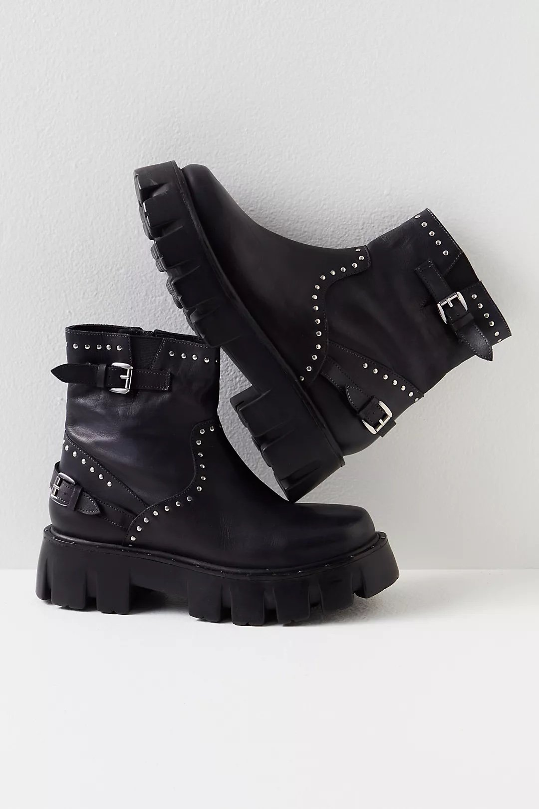 Ludlow Studded Moto Boots
