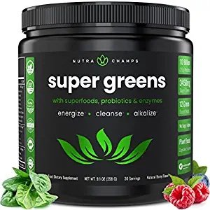 NutraChamps Super Greens Powder Premium Superfood