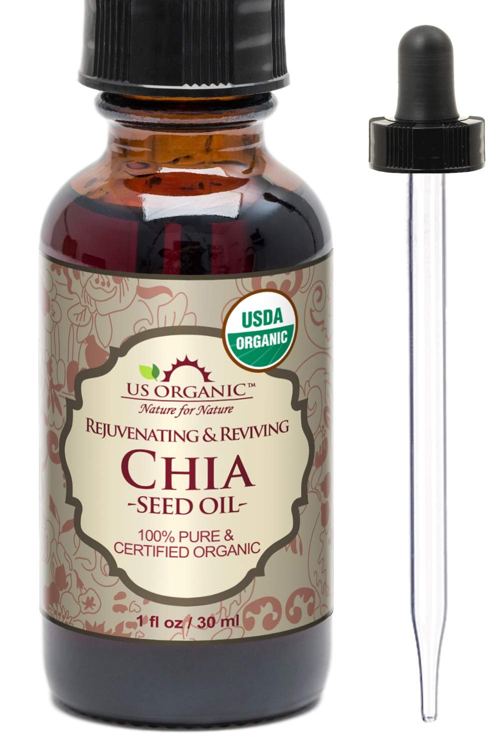  US Organic Chia Seed Oil, Certified Organic