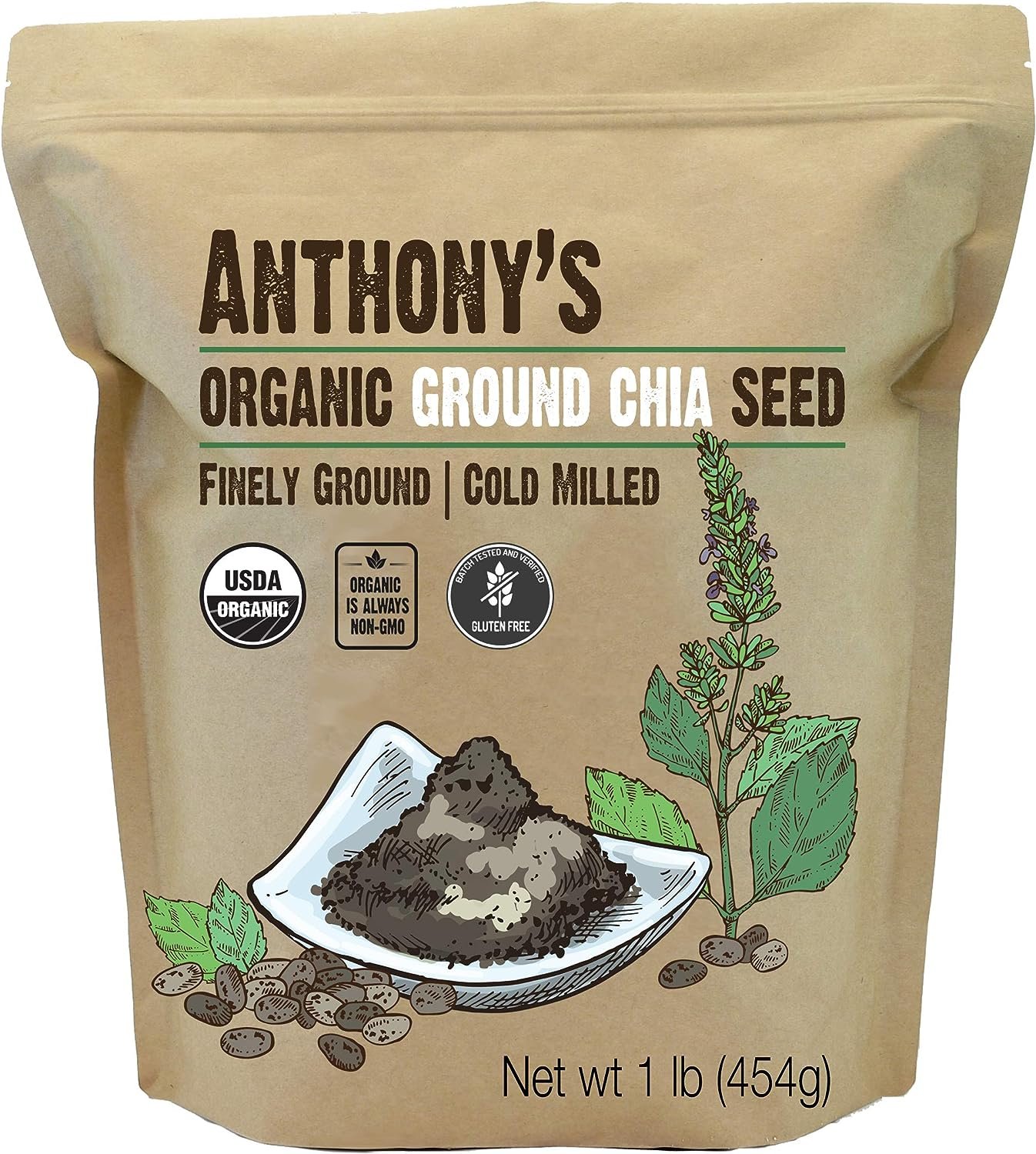 Anthony's Organic Ground Chia Seed