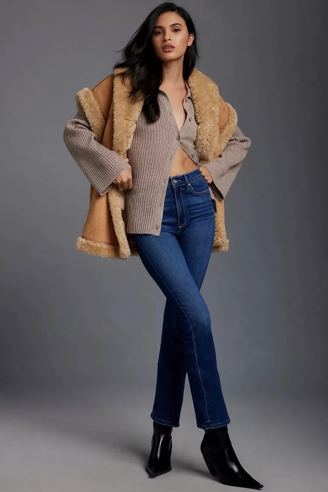 Paige The Claudine High-Rise Crop Flare Jeans