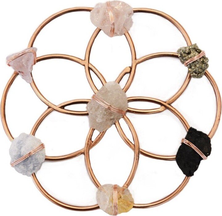 Ariana Ost Small Flower of Life Healing Crystal Grid
