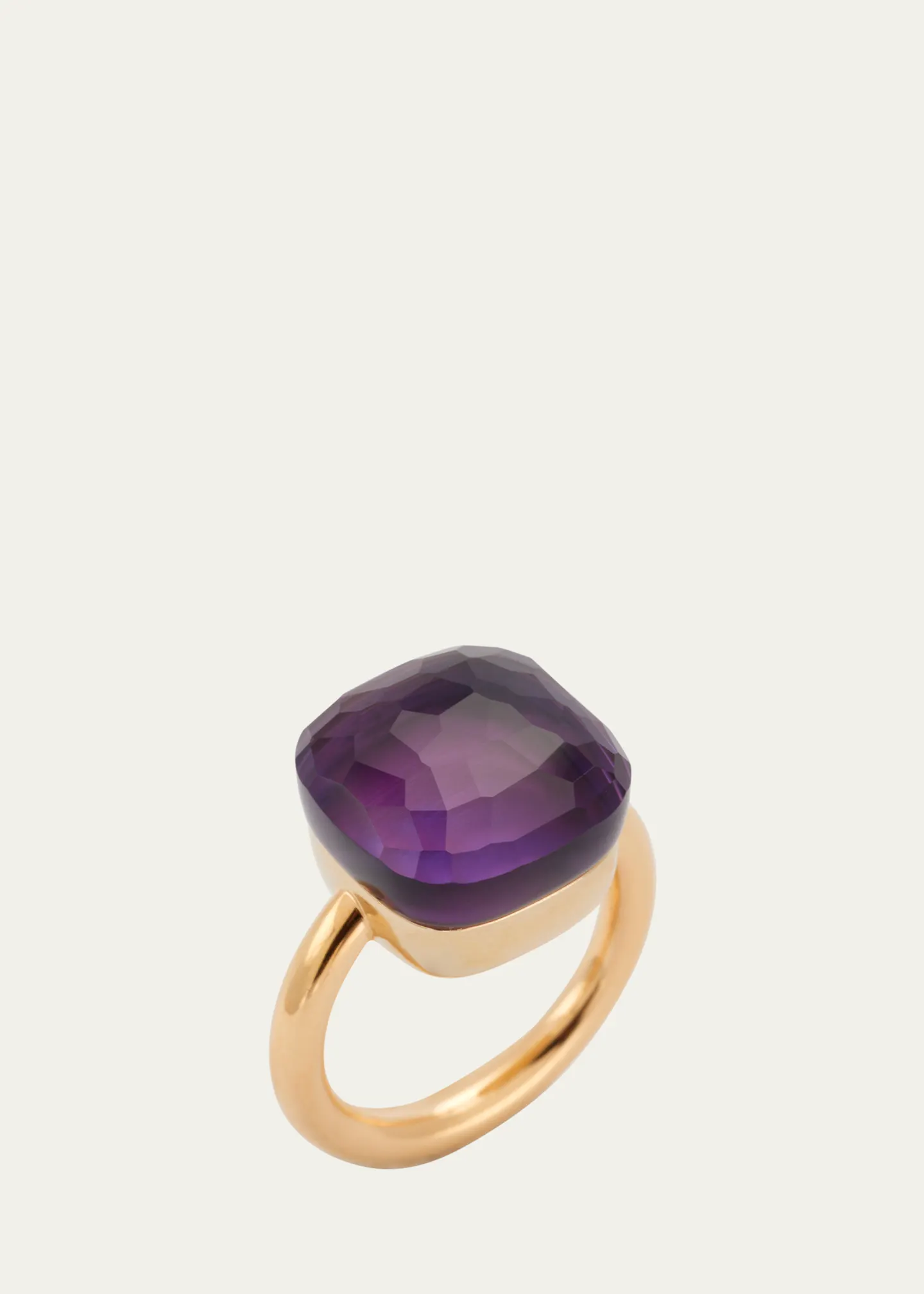 Nudo Assolute 18k Gold Amethyst Ring