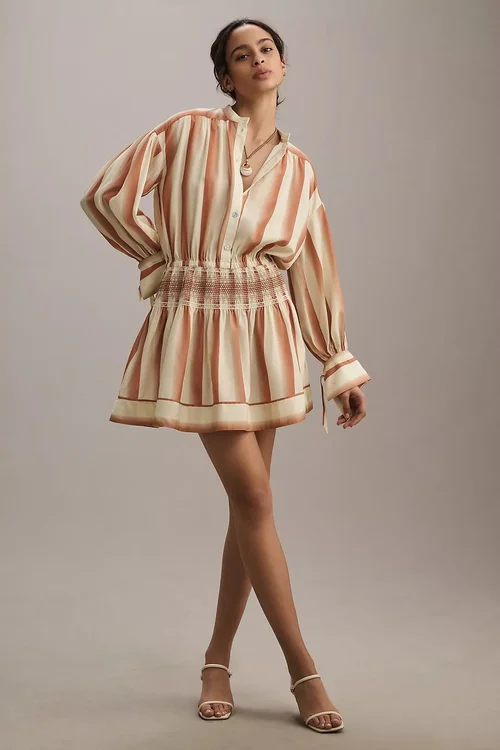 sir the label dazed wrap halter mini dress Dazed Wrap Halter Mini Dress | Blue Stripe Studio Print