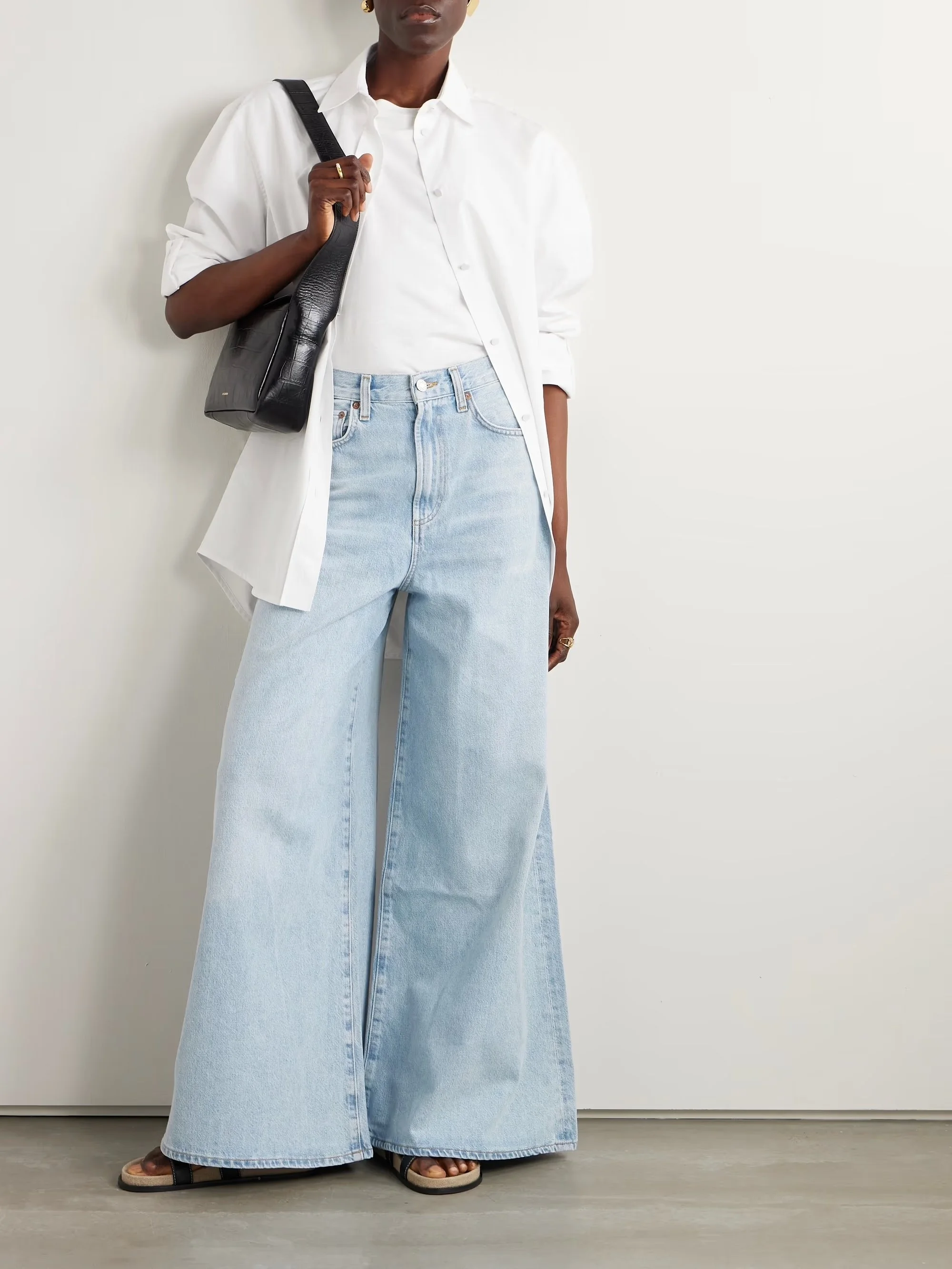 Nolan high-rise wide-leg jeans