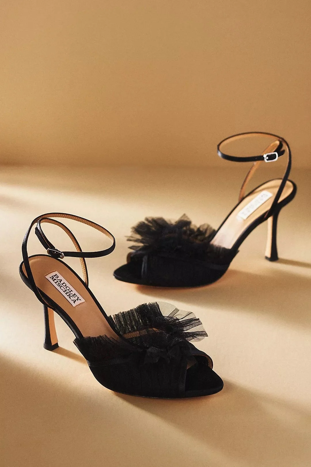 Peep-Toe Stiletto Heels