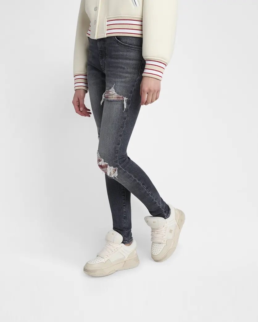 MA-1 Mesh &amp; Leather Chunky Sneakers