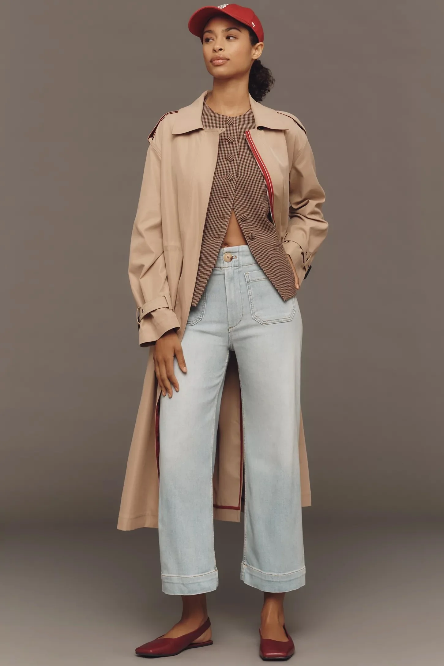 The Colette Crop High-Rise Wide-Leg Jeans