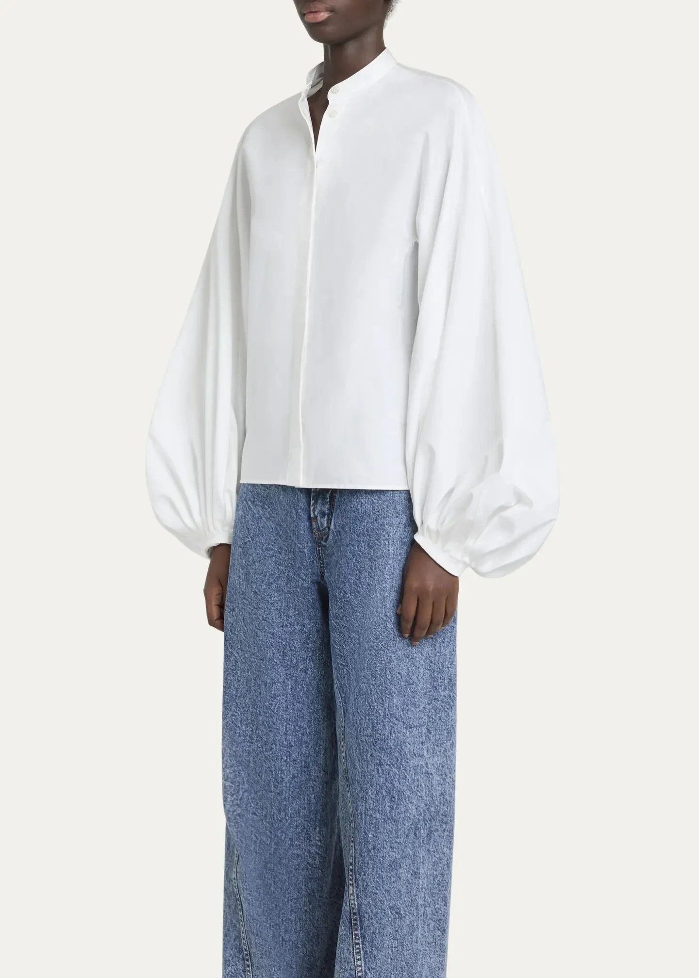 Puff Sleeve Button Down Blouse $1,750