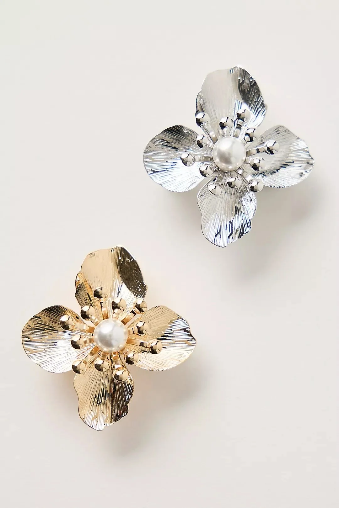 Ficcare Flower &amp; Pearl Hair Clip