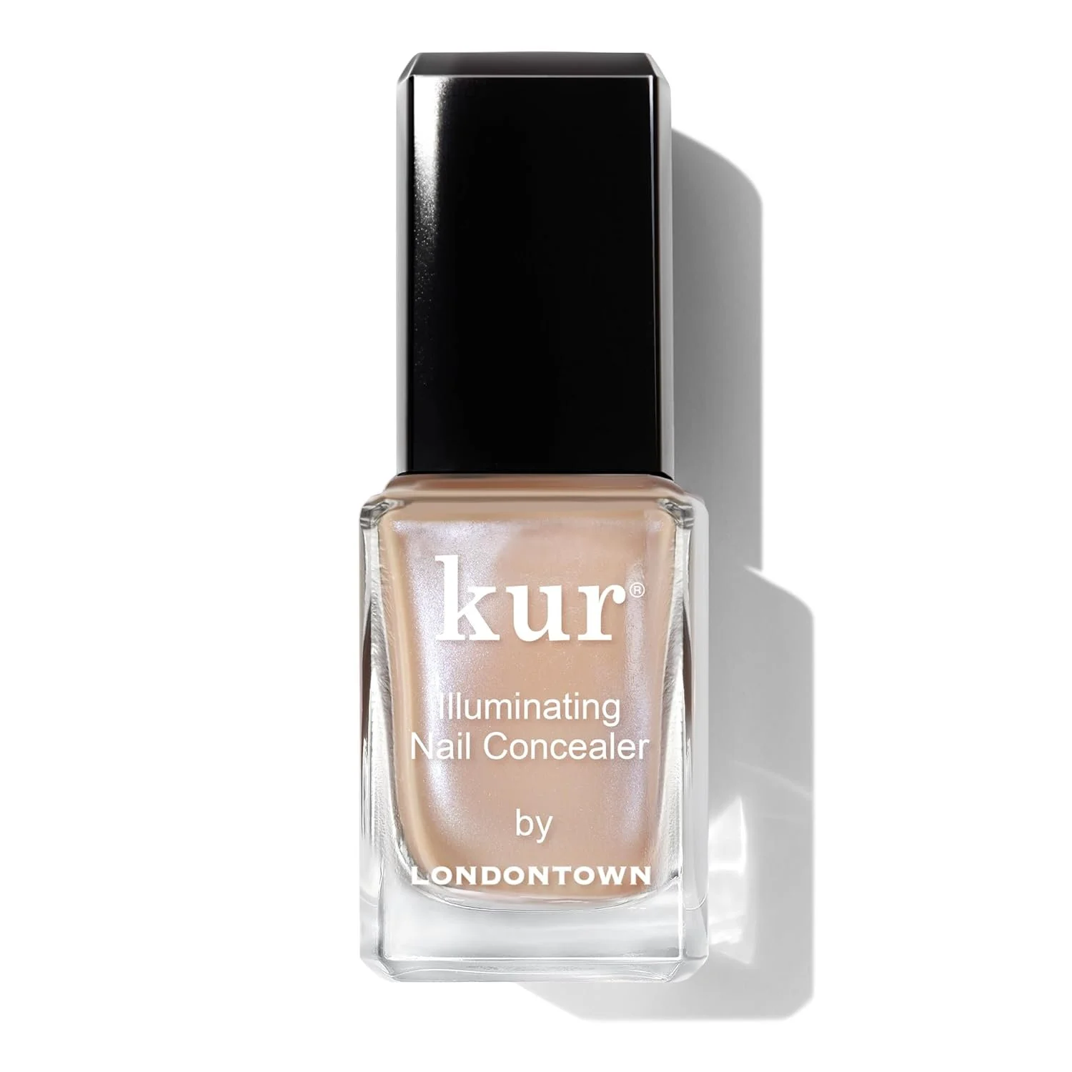  LONDONTOWN Illuminating Nail Concealer - Sheer Brightening Nail Polish &amp; Strengthener for Yellowing, Damaged or Discolored Nails, Natural Nail Perfector...