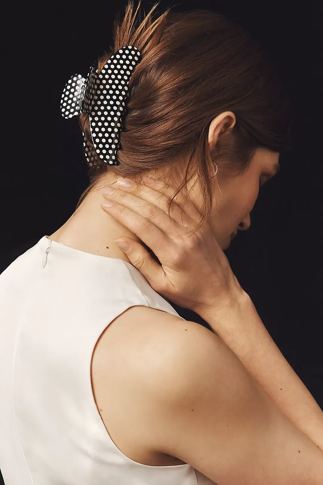 Polka Dot Hair Claw Clip