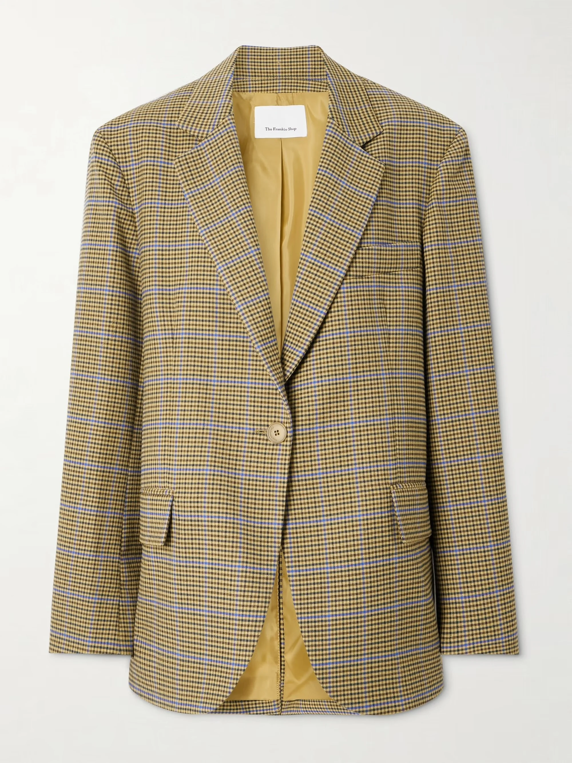 The Frankie Shop - Lyra Oversized Houndstooth Woven Blazer