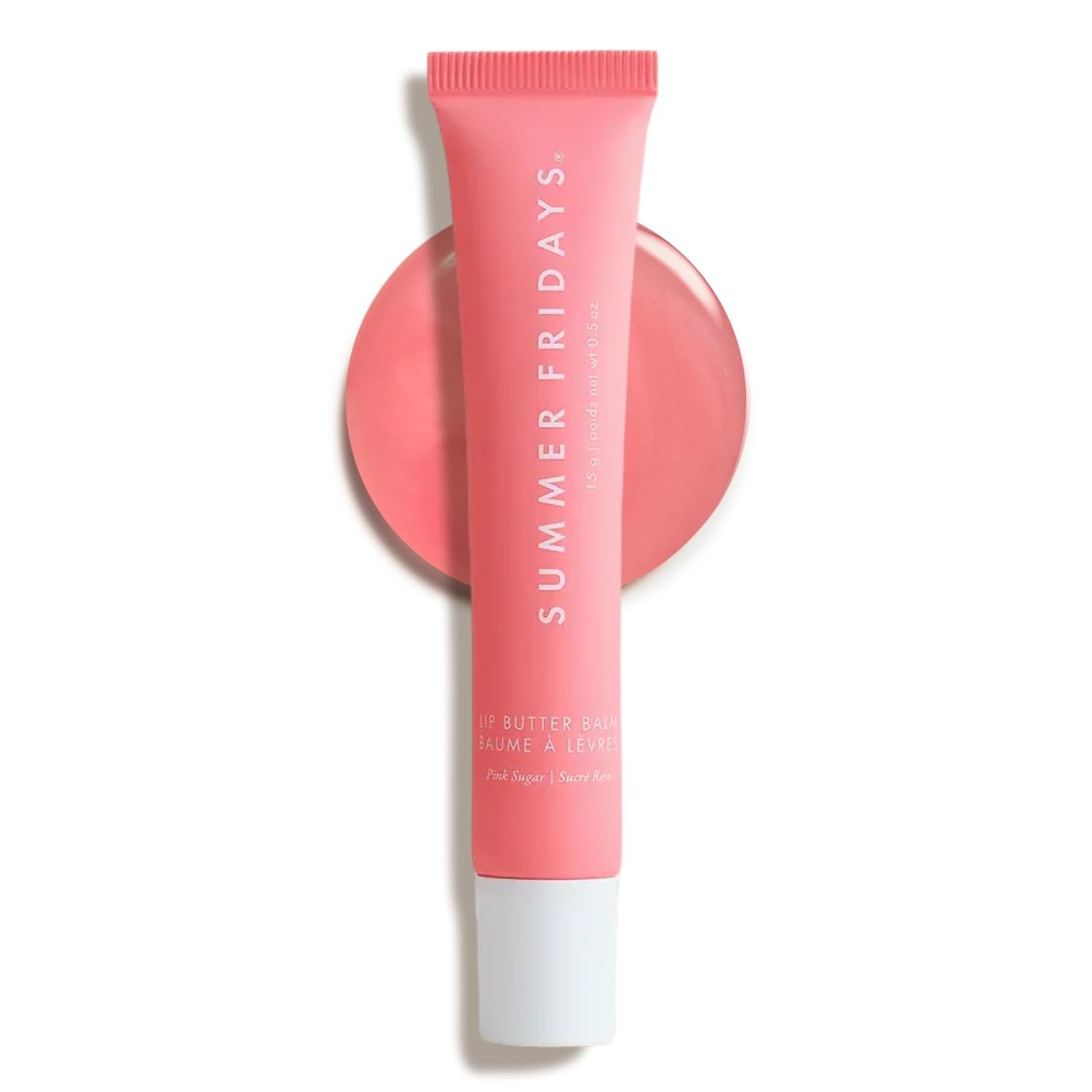 Summer Fridays Tinted Lip Butter Balm - Conditioning Vegan Lip Balm for Instant Moisture, Shine &amp; Hydration - Sheer-Tinted