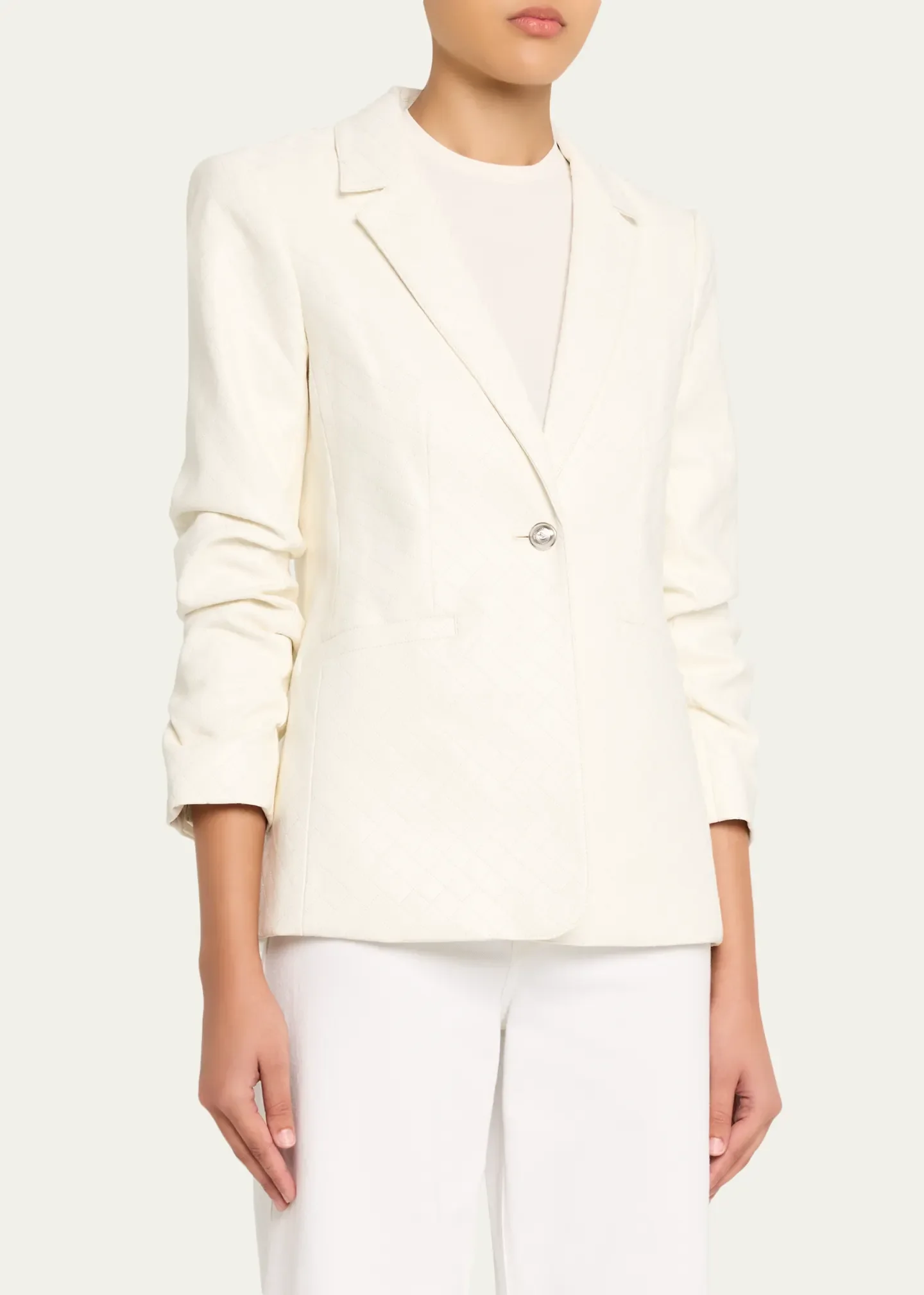 Khloe Quilted Vegan Leather Blazer