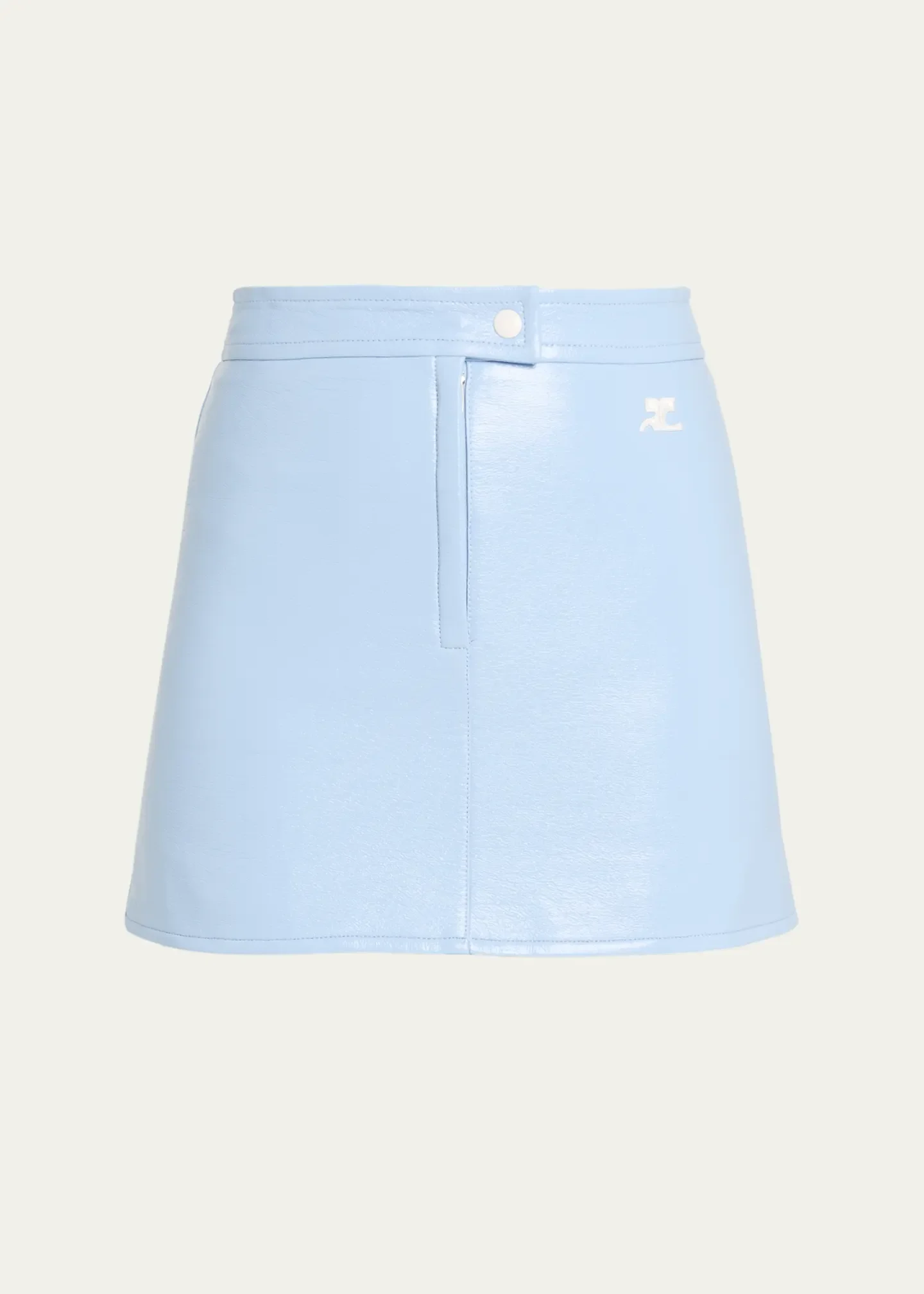 Reedition Vinyl Mini Skirt