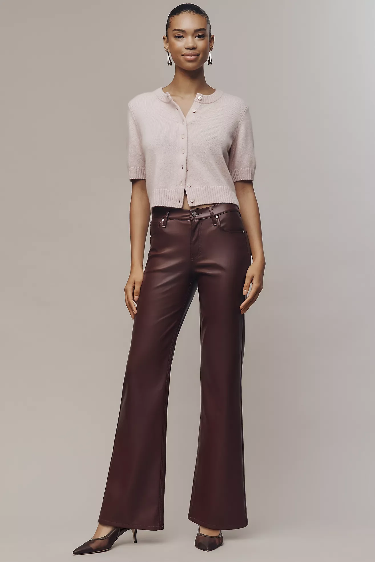 Faux Leather Rosie Wide-Leg Pants
