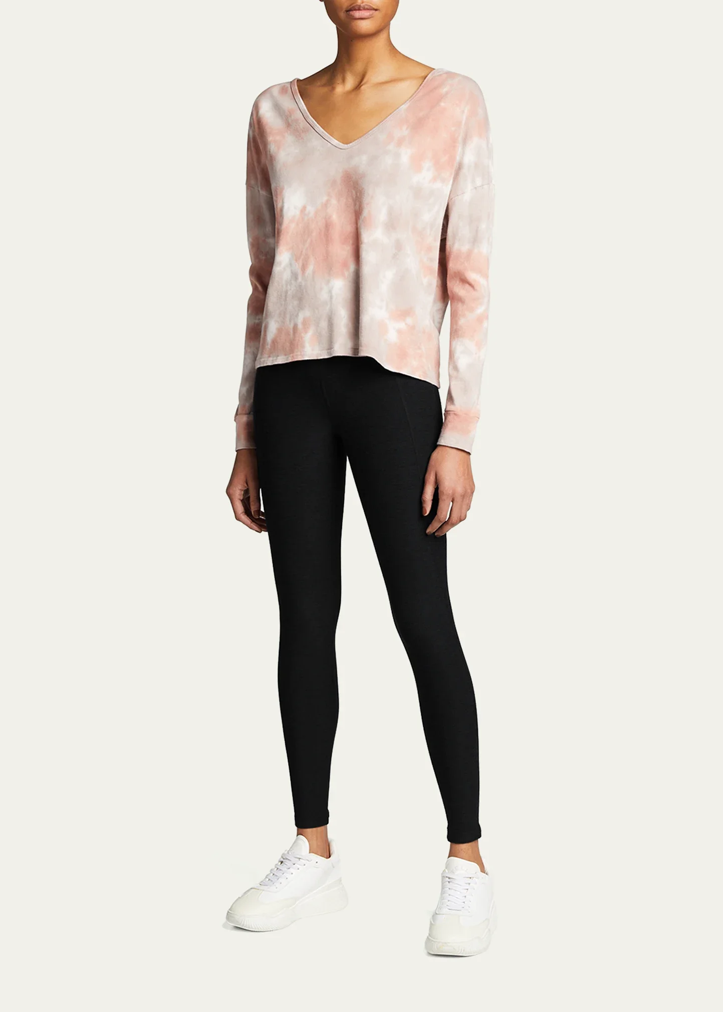 Out Of Pocket Space Dye High-Waist Mid Leggings