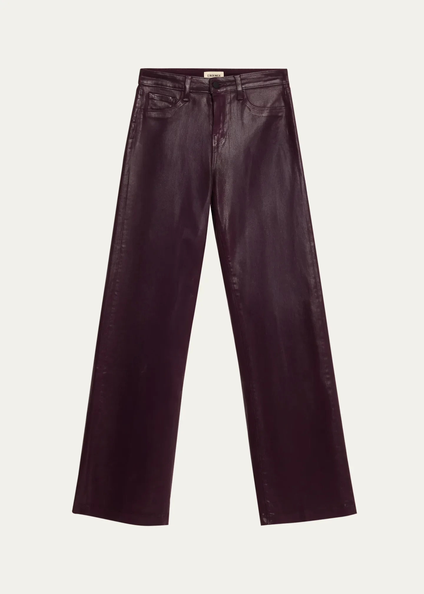Scottie High-Rise Wide Coated Jeans