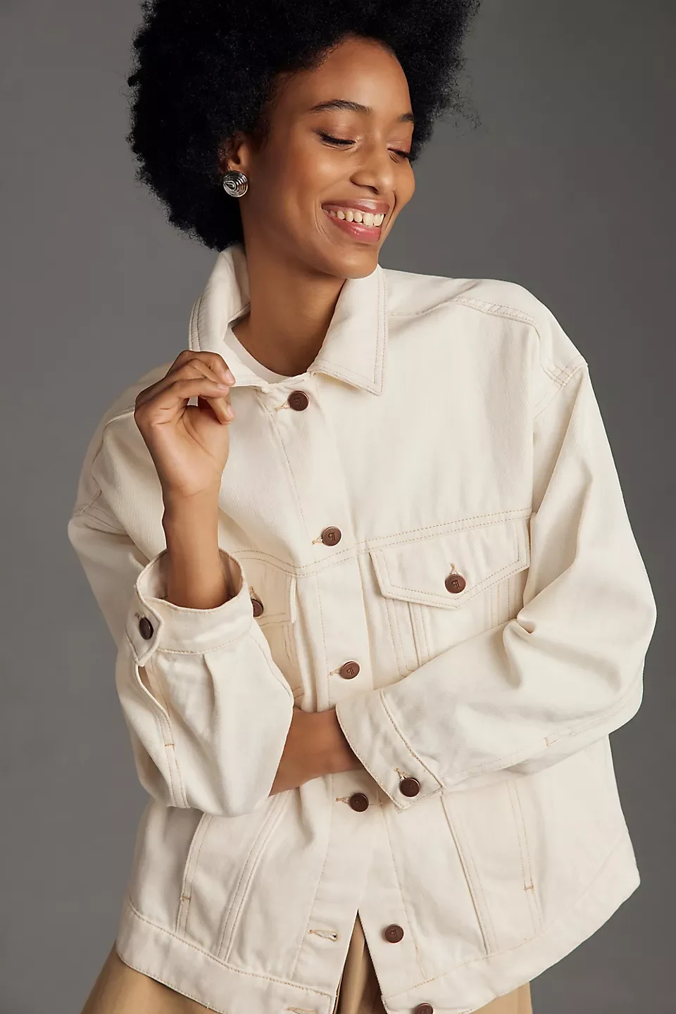 The Weston Denim Boyfriend Jacket by Pilcro