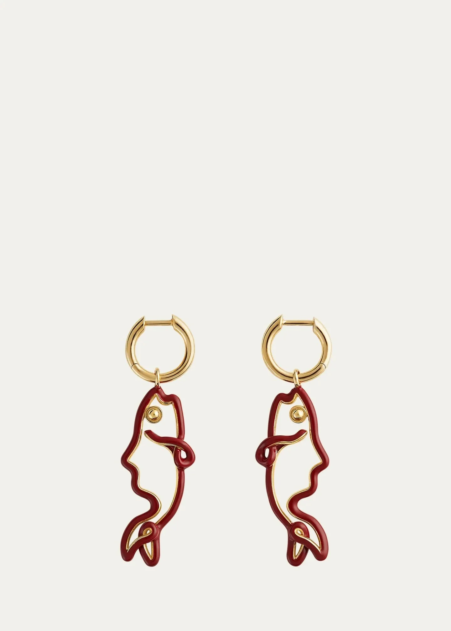 Enamel Fish Earrings