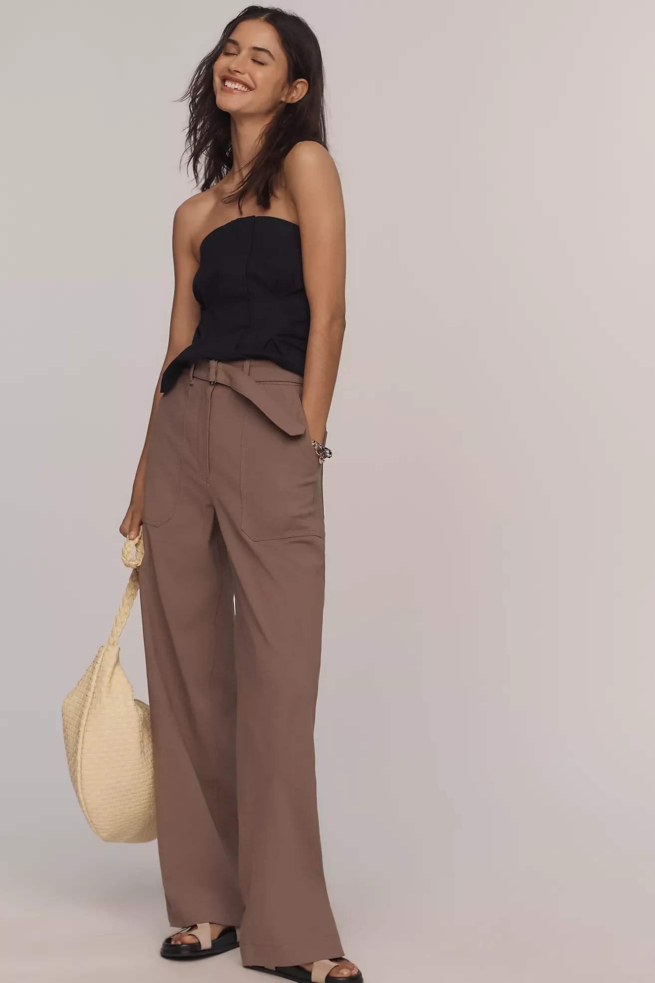 Utility Wide-Leg Pants