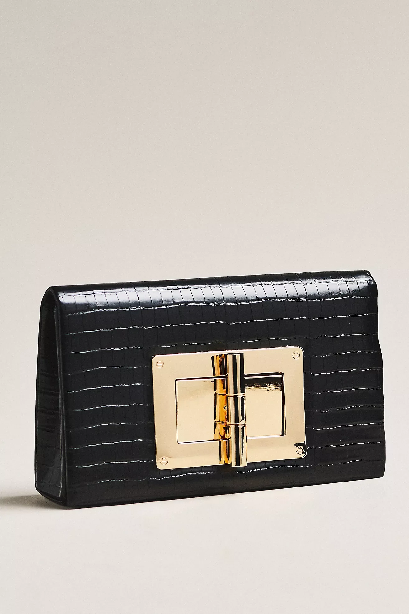 Lillian Faux-Croc Clutch