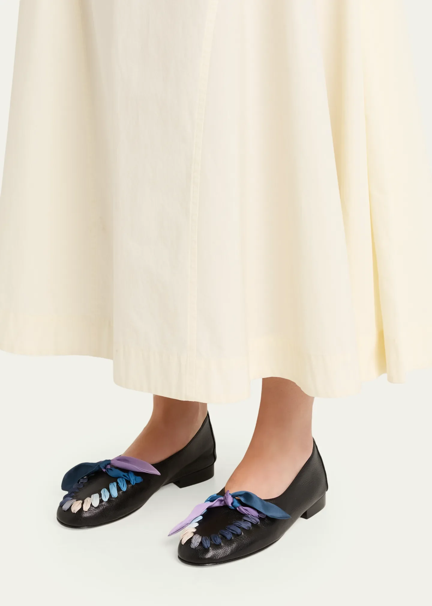 Juliol Foulard Leather Deconstructed Loafers