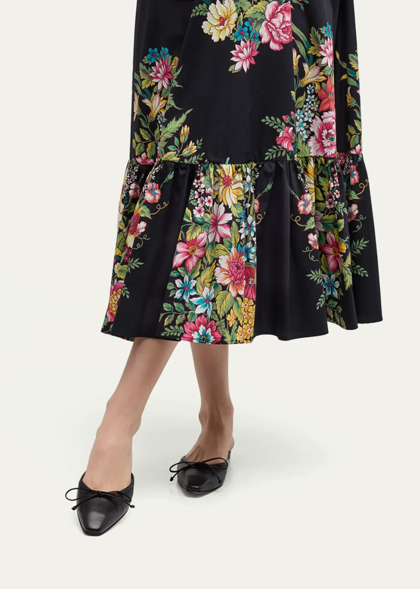 Lambskin Bow Ballerina Mules