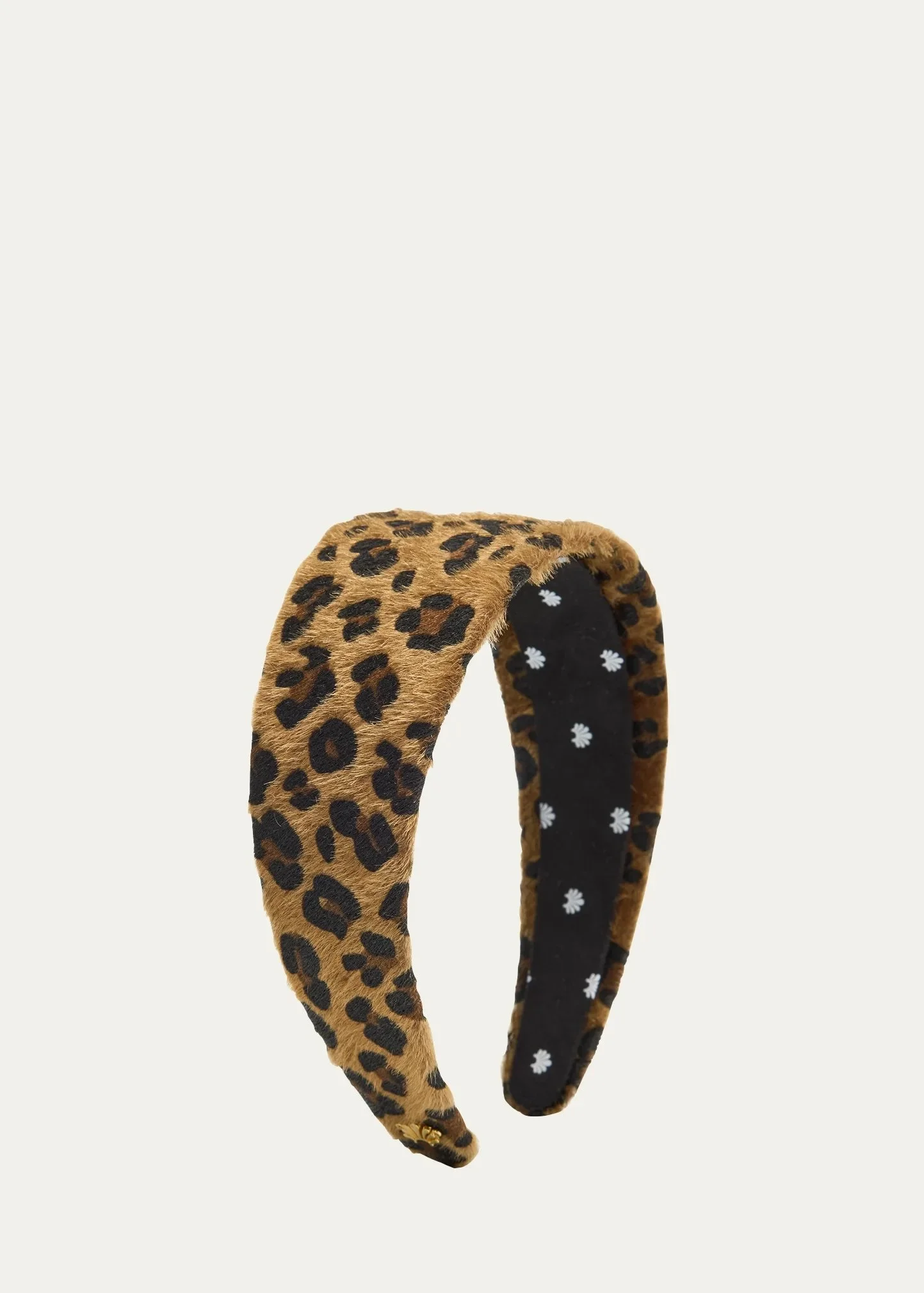 Brigitte Leopard-Print Faux Pony Hair Headband