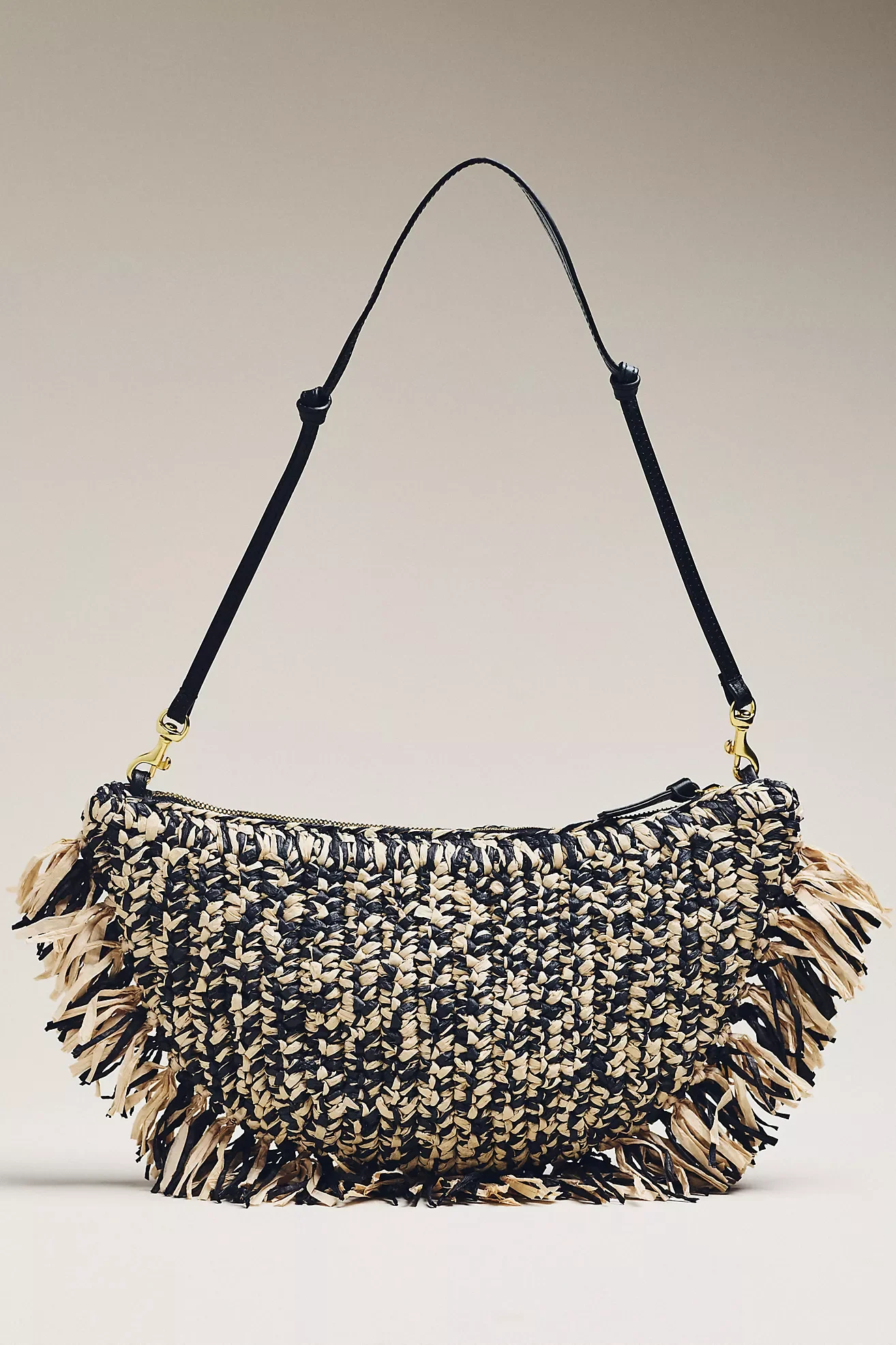 Lune Raffia Fringe Bag (Copy)