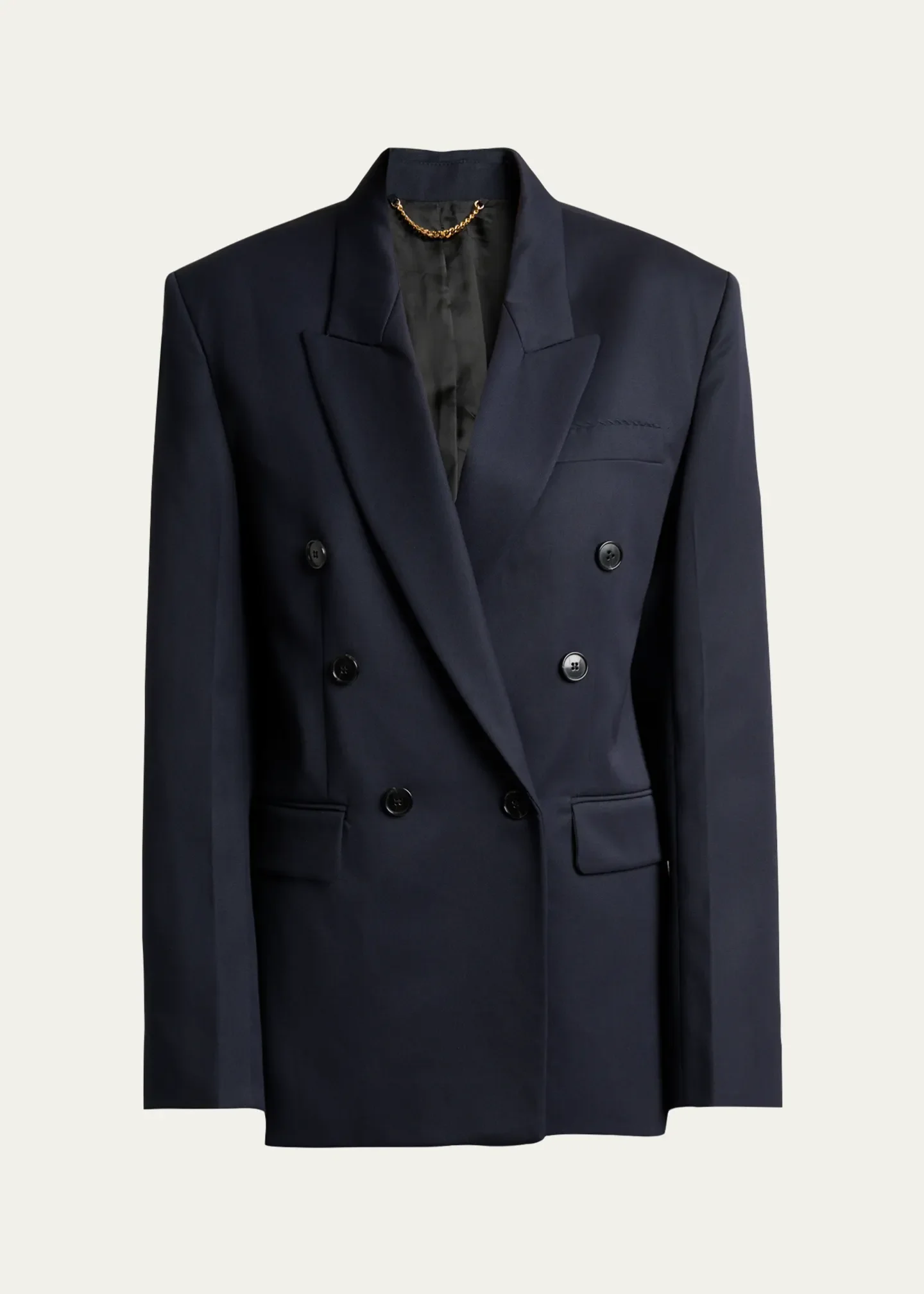 Double-Breasted Relaxed Blazer Jacket