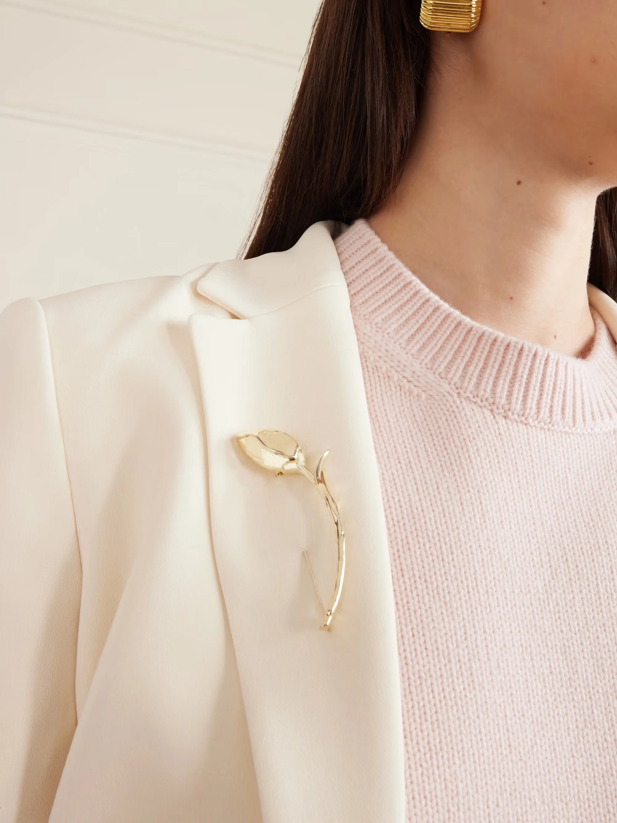 Erdem - Bloom Gold-plated Silver Brooch - One size