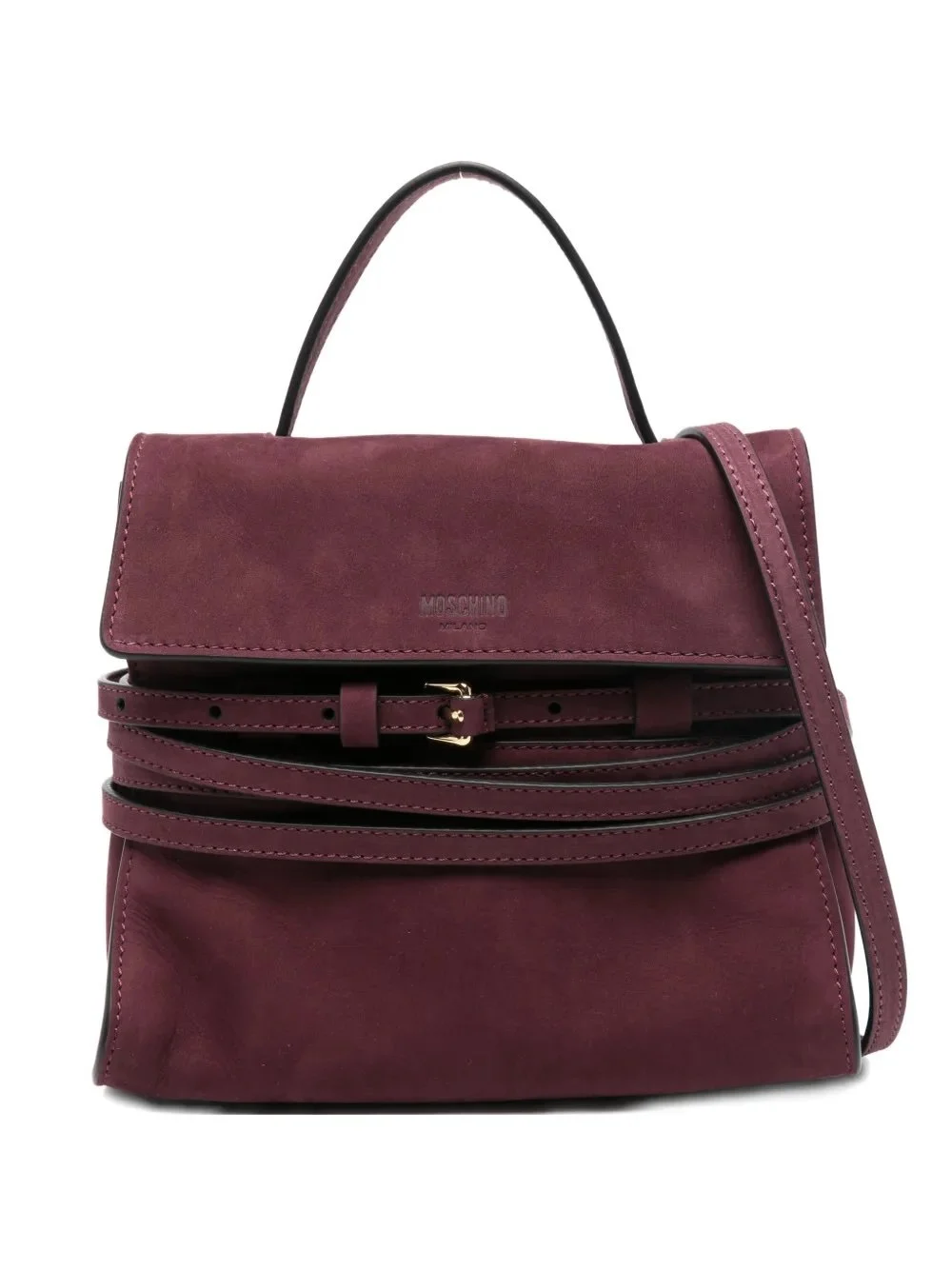 Moschino buckle-detail tote bag - Red