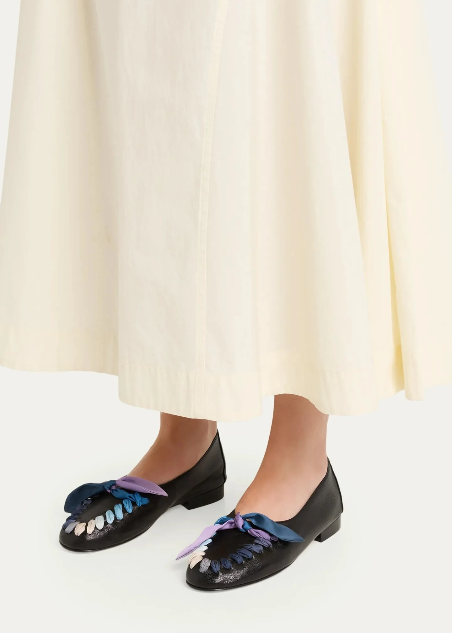 Juliol Foulard Leather Deconstructed Loafers