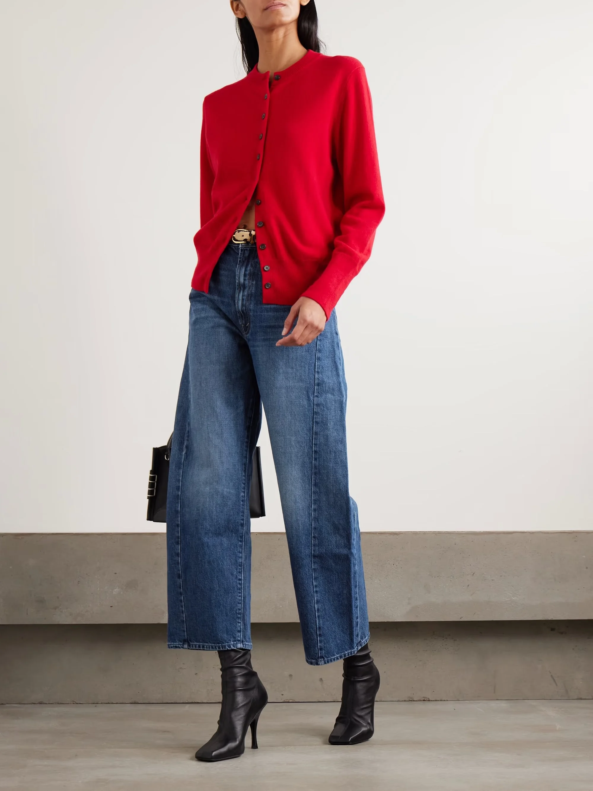 Mother - The Half Pipe Ankle High-rise Barrel-leg Jeans - Blue