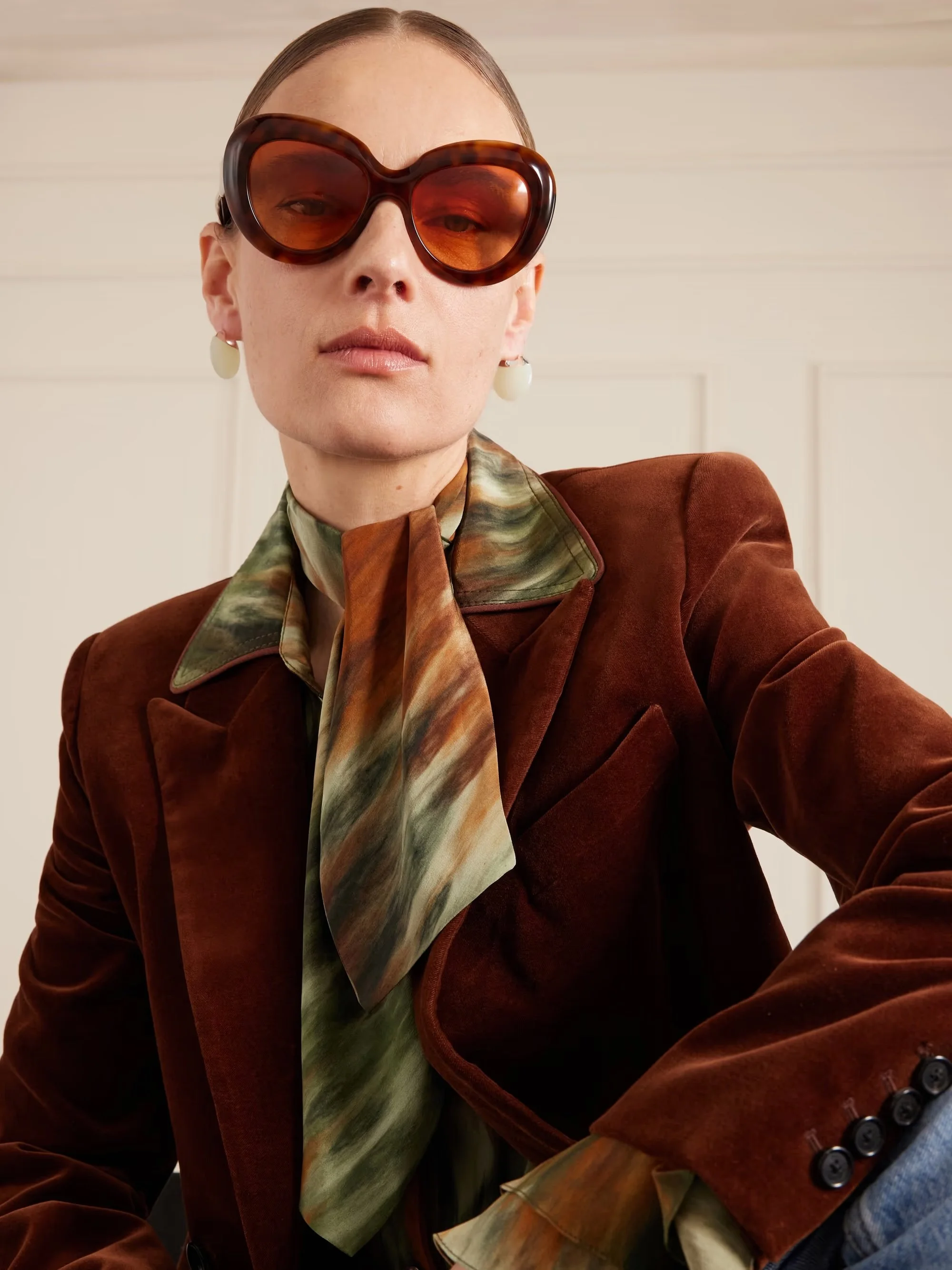 Jacques Marie Mage - Monarch Round-frame Tortoiseshell Acetate Sunglasses - One size