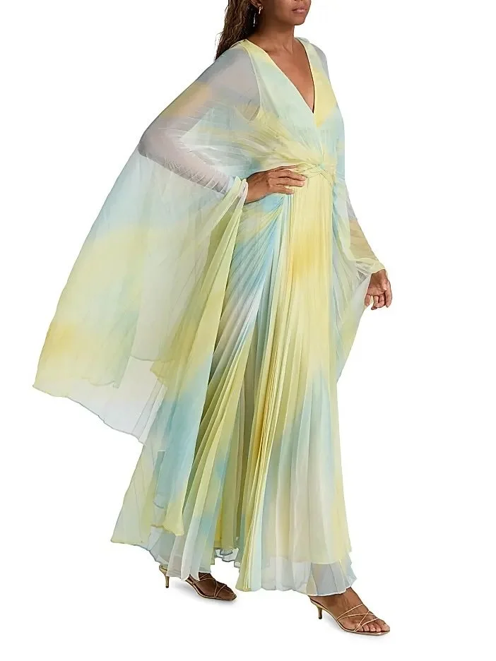 Women's Anslow Pleated Maxi Dress - Lemon Mist 