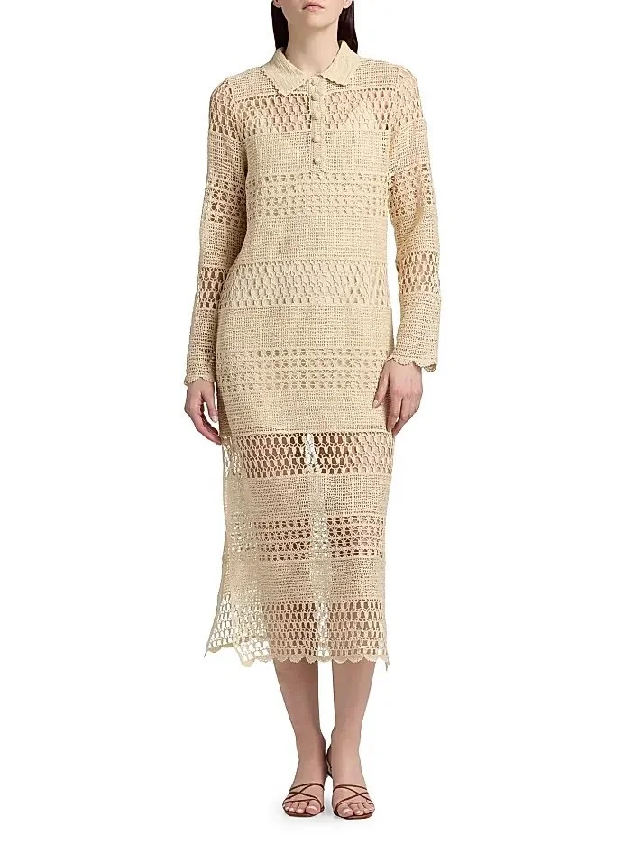 Wanderlust Crochet Maxi Dress Coverup