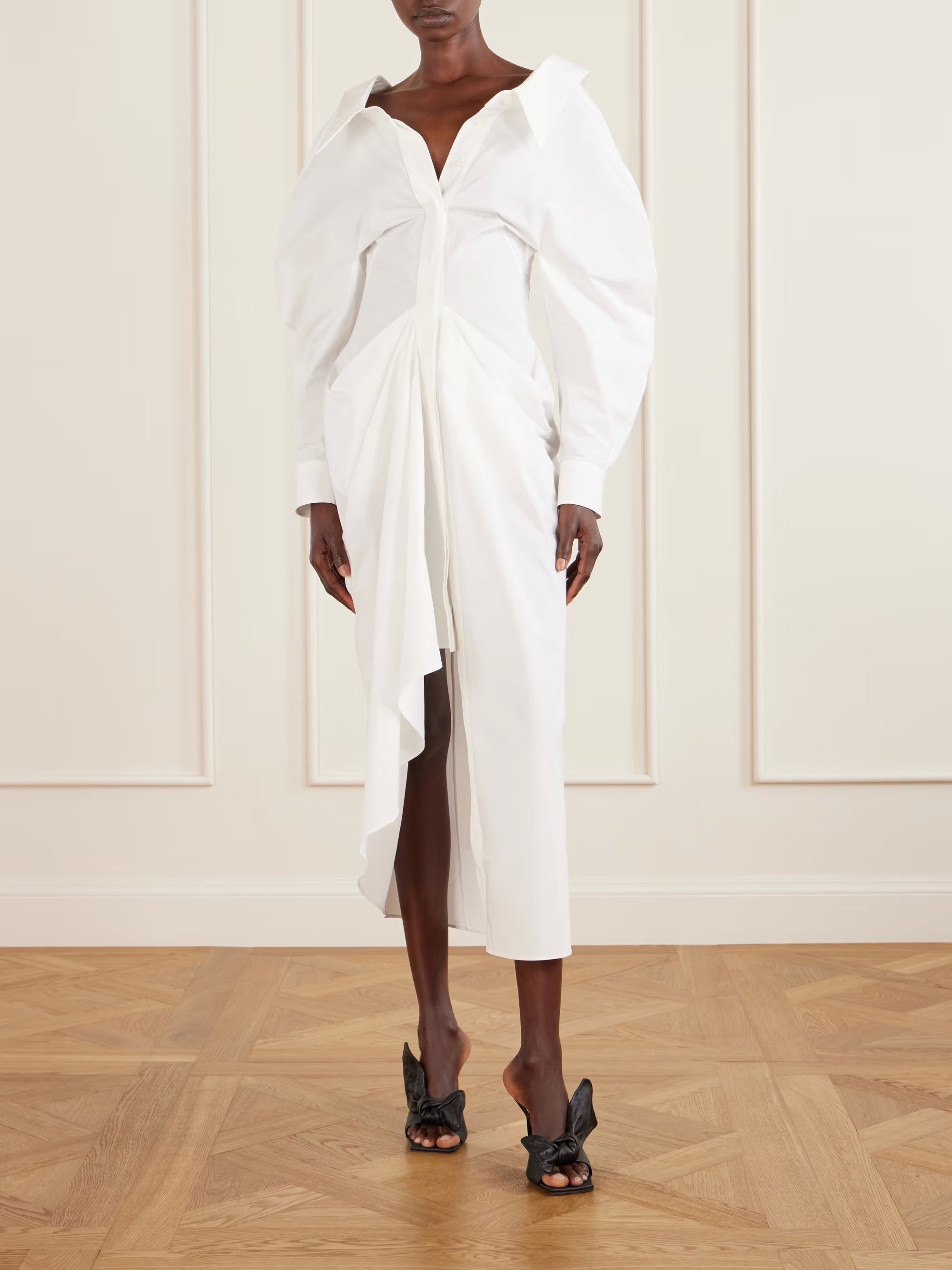 Givenchy - Cotton-poplin Maxi Dress - White