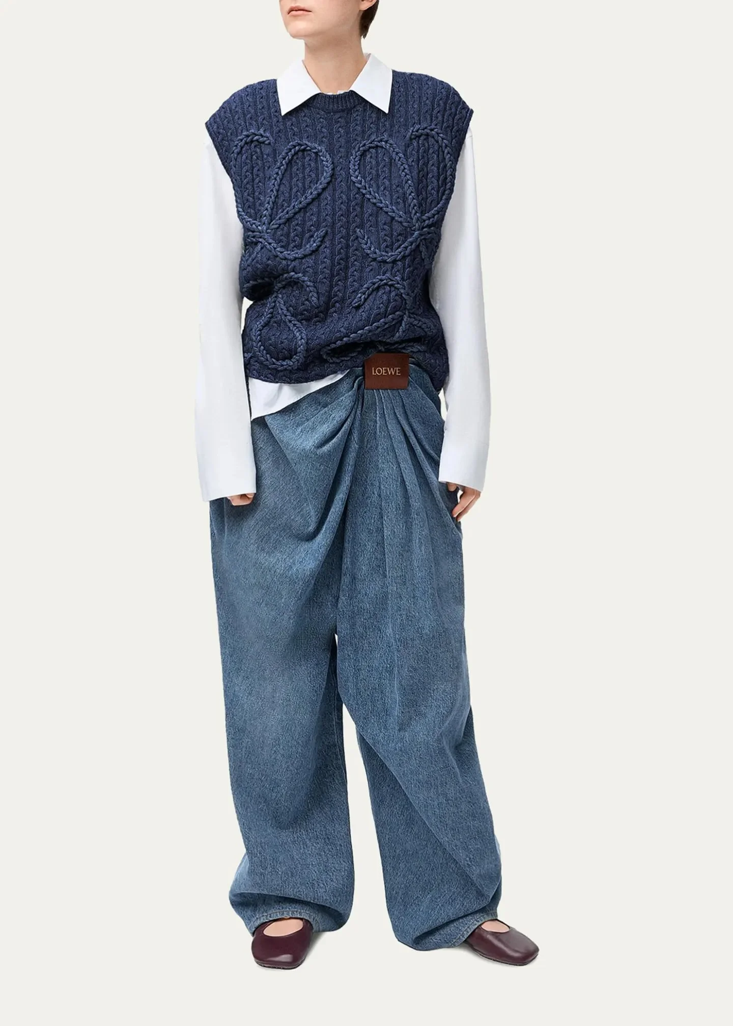 Anagram Cable Knit Vest