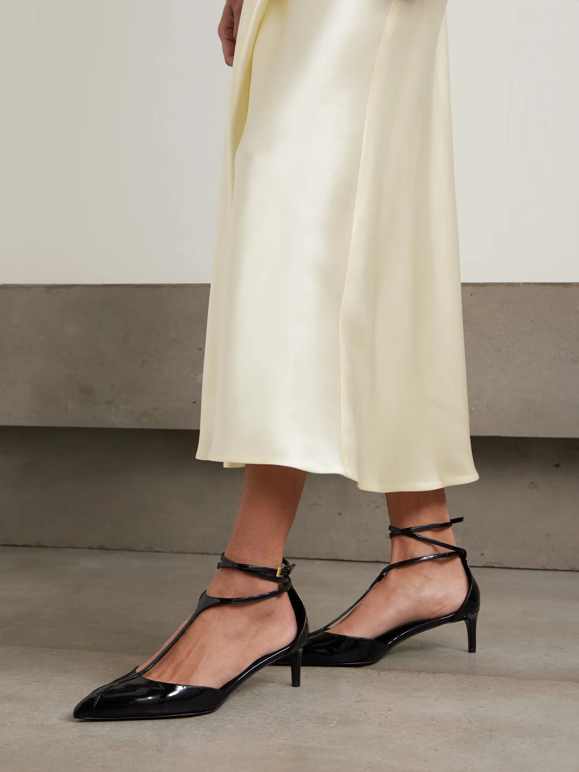 KHAITE - Mia Patent-leather Pumps - Black