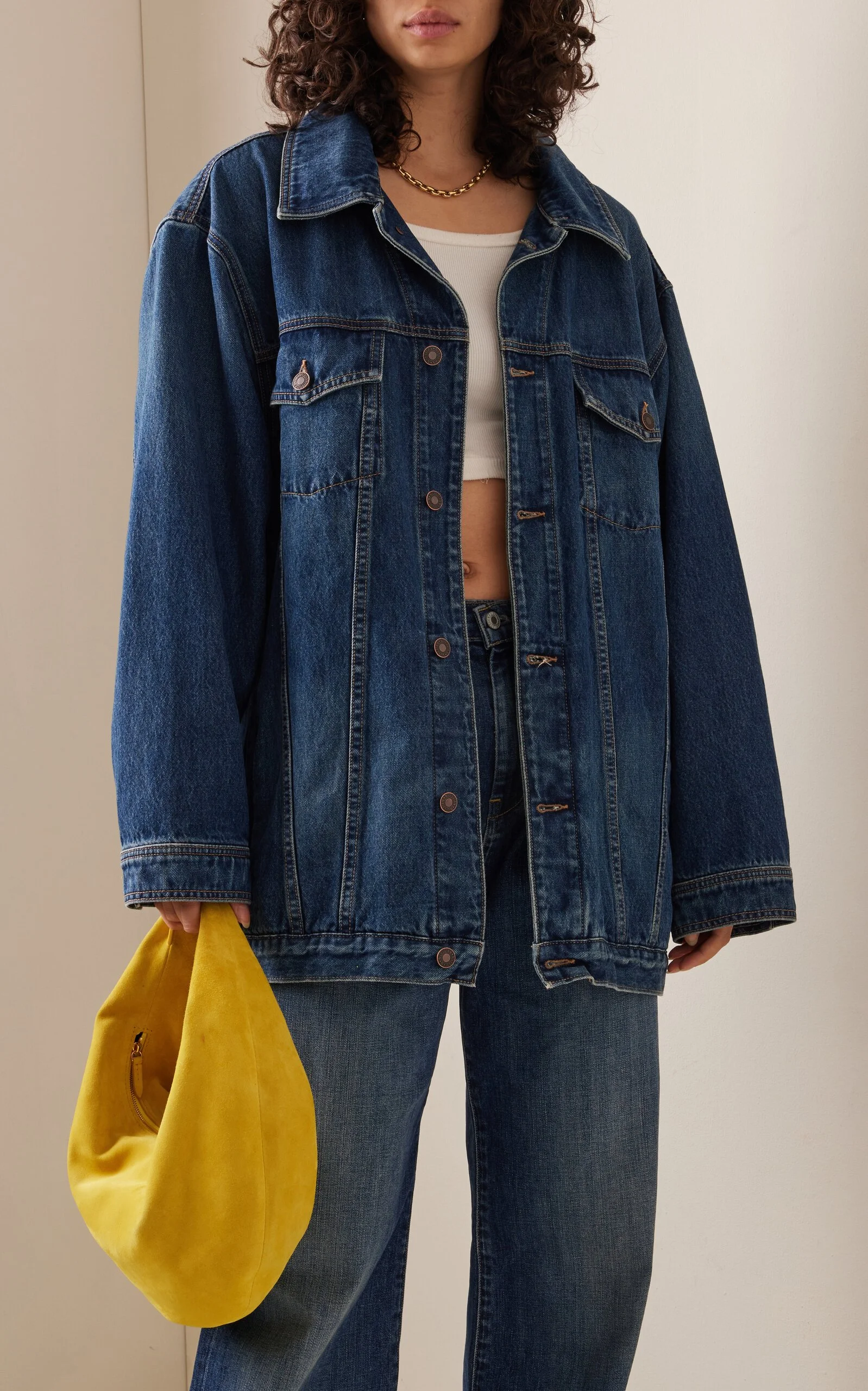 NILI LOTAN Adam Oversized Denim Jacket - Moda Operandi
