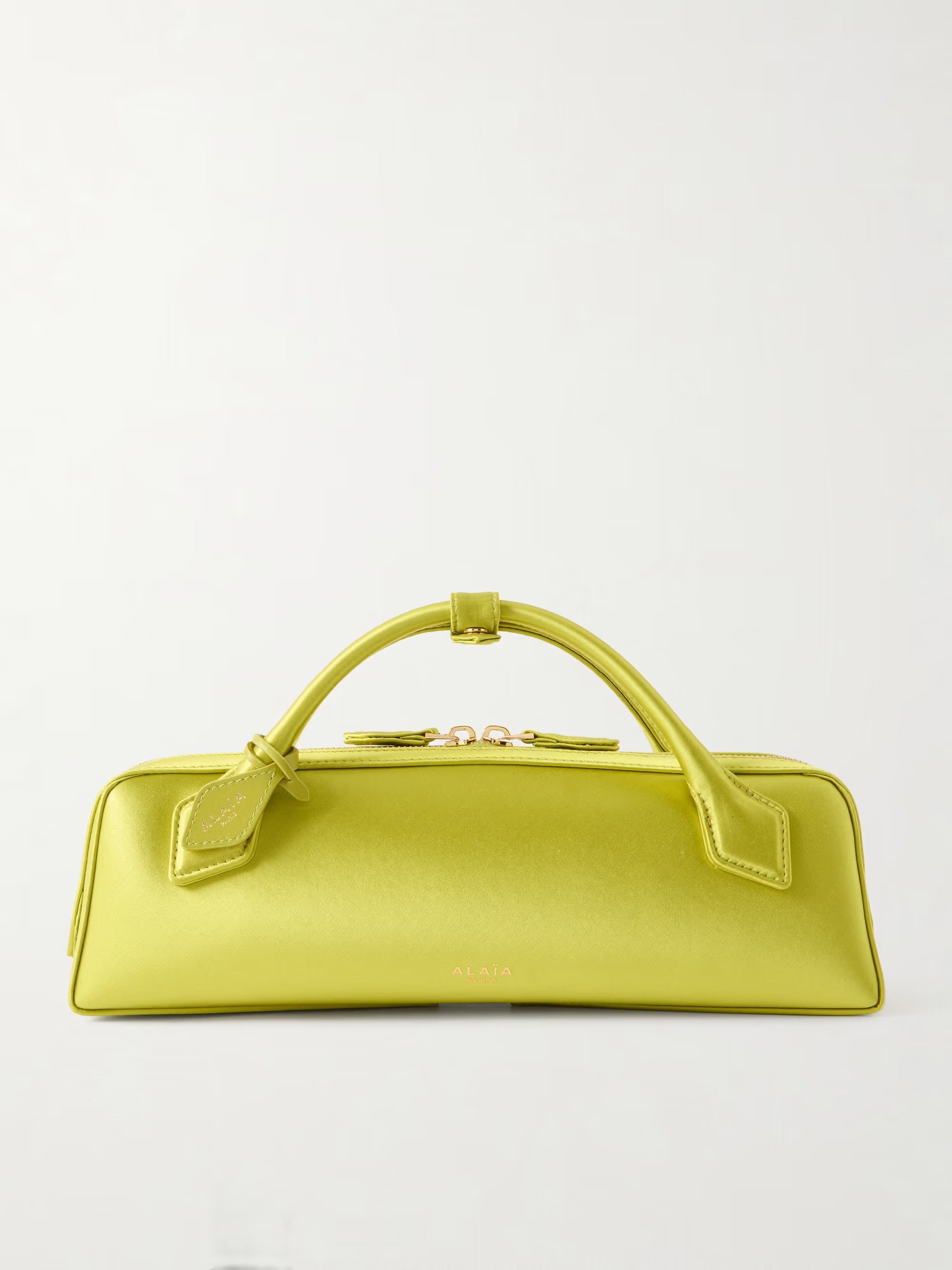 Alaïa - Le Teckel Satin Clutch Bag - Green